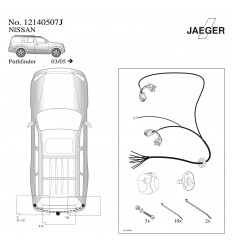 Электрика оригинальная к фаркопу на Nissan Pathfinder 12140507