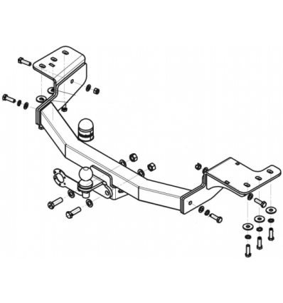 Фаркоп на Toyota Fortuner 92522-FE