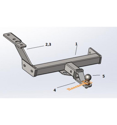 Фаркоп на Subaru Forester FA 0210-E