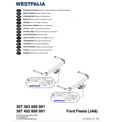 Фаркоп на Ford Fiesta 307363600001