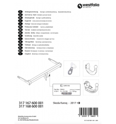 Фаркоп на Skoda Karoq 317168600001