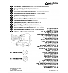 Штатная электрика к фаркопу на Audi A3/Q2 305408300113