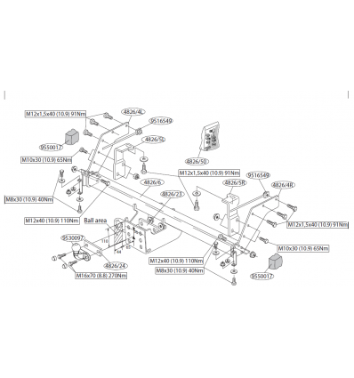 Фаркоп на Mazda B2500 482600