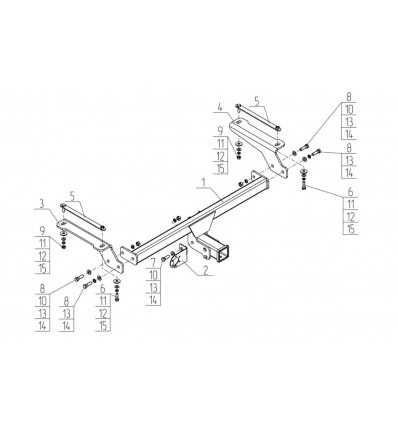 Фаркоп на Haval F7 HV03B