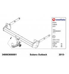 Фаркоп на Subaru Outback 348063600001