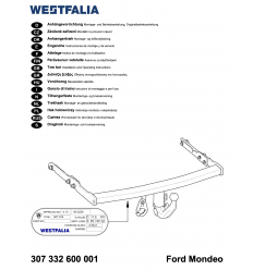 Фаркоп на Ford Mondeo 307332600001