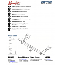 Фаркоп на Suzuki Grand Vitara 341020600001