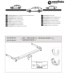 Фаркоп на Audi Q3 322069600001