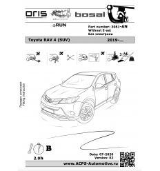 Фаркоп на Toyota Rav 4 3081-AN