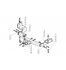 Фаркоп на Mitsubishi Pajero Sport 91311-FE