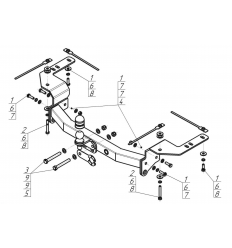 Фаркоп на Toyota Land Cruiser 200 92502-FE