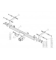 Фаркоп на Renault Kaptur RN14B