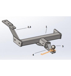 Фаркоп на Subaru Forester FA 0210-E(N)