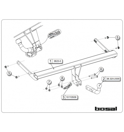 Фаркоп на Skoda Rapid 038-841