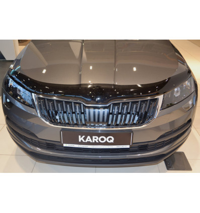 Дефлектор капота (отбойник) на Skoda Karoq SSCKAR1712