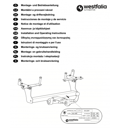 Фаркоп на Suzuki Grand Vitara 342098600001