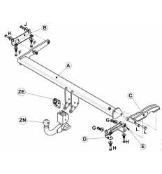 Фаркоп на Nissan Qashqai DT152Q