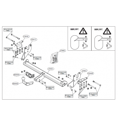 Фаркоп на Mitsubishi Lancer X 479500