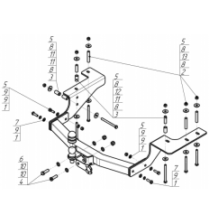 Фаркоп на Great Wall Hover H3 93102-FE