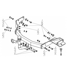 Фаркоп на Hyundai Santa Fe 91008-A