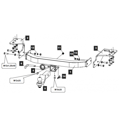 Фаркоп на Toyota Fortuner 24903938