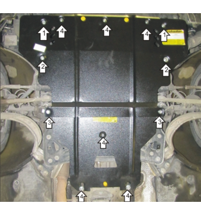 Защита картера, КПП и гидроусилителя Audi A6 00141
