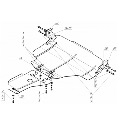 Защита картера и КПП Subaru Forester 02227