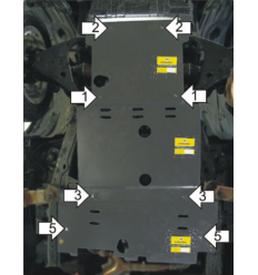 Защита картера, КПП и РК Nissan Patrol 11407