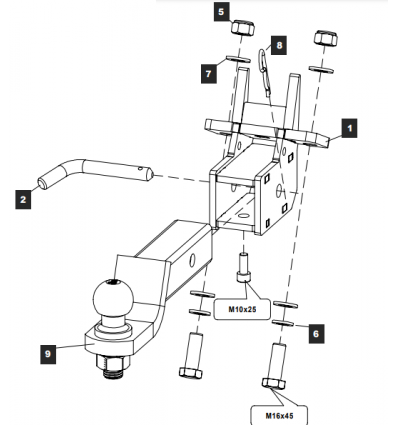 Фаркоп на Land Rover Discovery 34337232