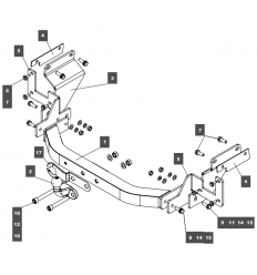 Фаркоп на Opel Vivaro 079123