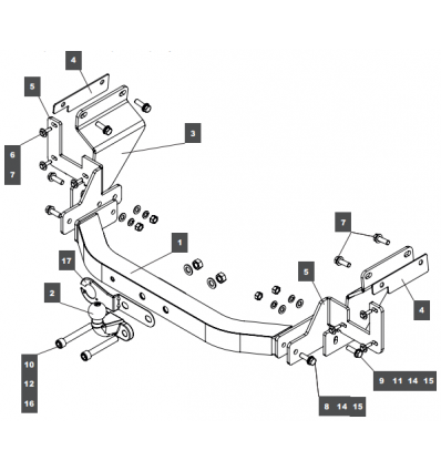 Фаркоп на Toyota ProAce 079123