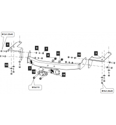 Фаркоп на Toyota Highlander LS02E