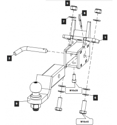 Фаркоп на Land Rover Range Rover Sport 43372