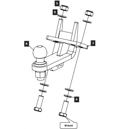 Фаркоп на Land Rover Range Rover Sport 43338