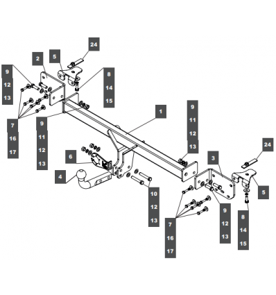 Фаркоп на FAW Besturn X80 289218