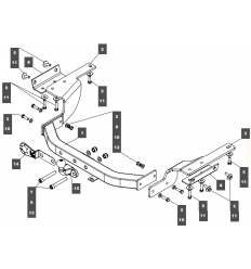 Фаркоп на Toyota Highlander 249468