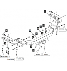 Фаркоп на Lexus LX570 249454