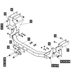 Фаркоп на Opel Vivaro 079124