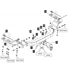 Фаркоп на Toyota Land Cruiser 200 24903038