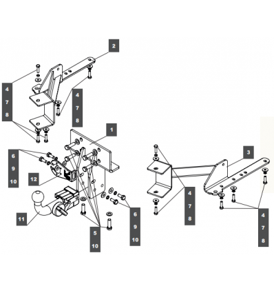 Фаркоп на Toyota Land Cruiser Prado 150 249459