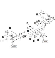 Фаркоп на Toyota Land Cruiser Prado 120/150 Y13E2