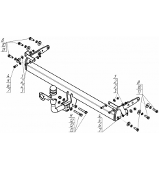 Фаркоп на Hyundai Tucson 90913-A