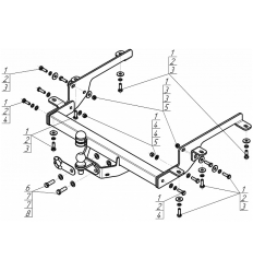 Фаркоп на Opel Movano 91716-FE