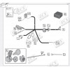 Штатная электрика к фаркопу на BMW X5, X6, X7 BW031B1