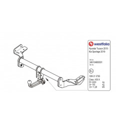 Фаркоп на Hyundai Tucson 346104600001