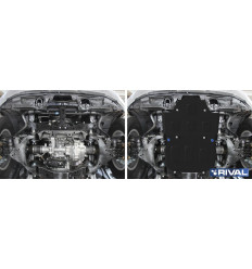 Защита картера и радиатора Toyota Land Cruiser 300 111.9551.1