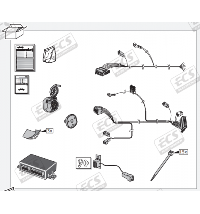 Штатная электрика к фаркопу на Volvo XC70 VL010BL