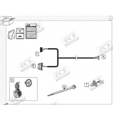 Штатная электрика к фаркопу на Volkswagen Transporter VW165B1