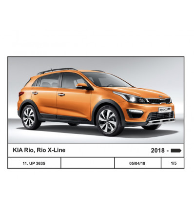 Амортизатор (упор) капота на Kia Rio UP 3635