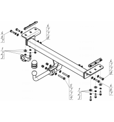 Фаркоп на Chery Tiggo 7 Pro 99003-A